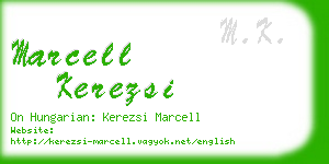 marcell kerezsi business card